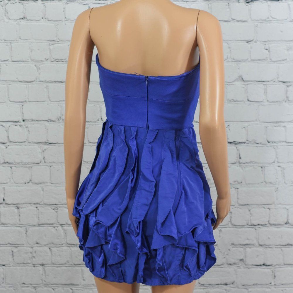 Cynthia Steffe strapless blue silk dress - Picture 6 of 8